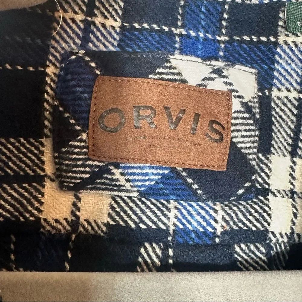 ORVIS FLANNEL CAMISOLA - Picture 2 of 12
